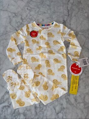 NWT MAGNETIC ME MODAL LION FOOTIE 9/12M